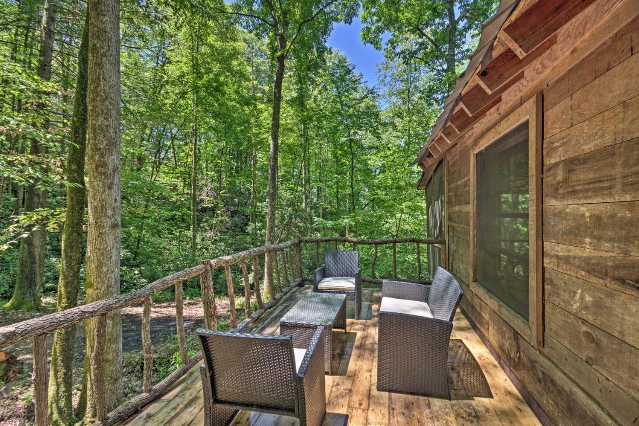 Creekside Cabin With Deck In Pisgah Forest! Barnardsville Экстерьер фото