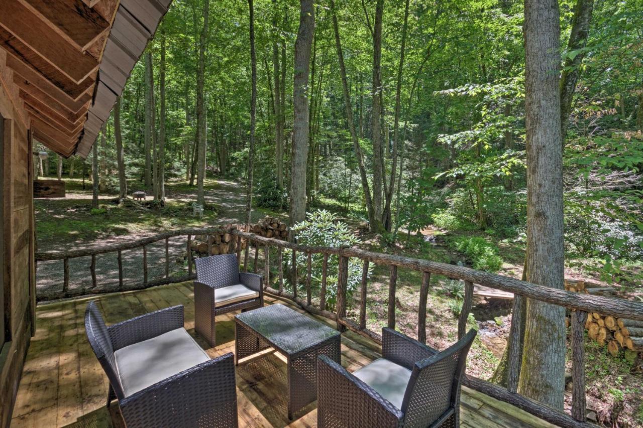 Creekside Cabin With Deck In Pisgah Forest! Barnardsville Экстерьер фото